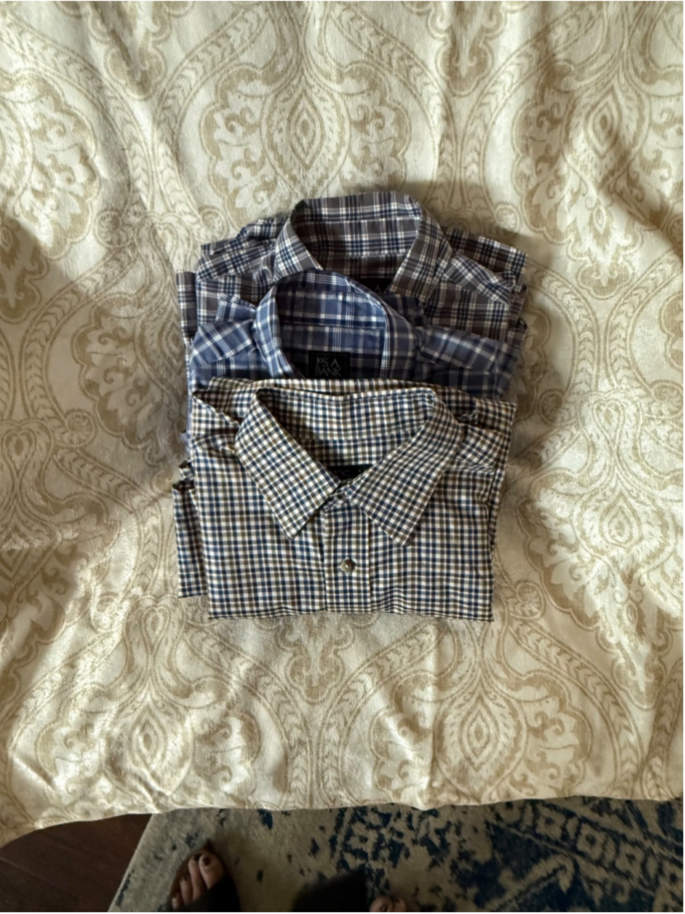Jos A Bank Traveler Long Sleeve Shirt Button Down M - Lot Of 3